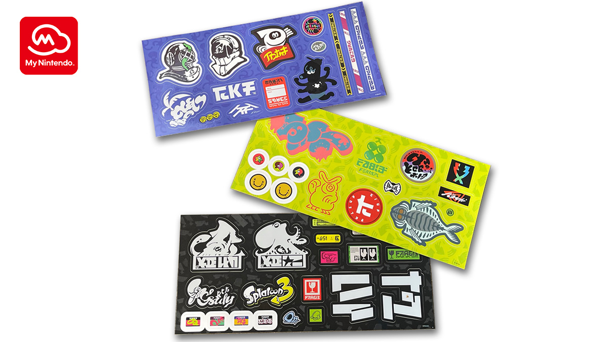 d*9様 Splatoon 3 缶バッジ 4個セット Splatoon™ 3: Graffiti Sticker Set - Nintendo Official Site